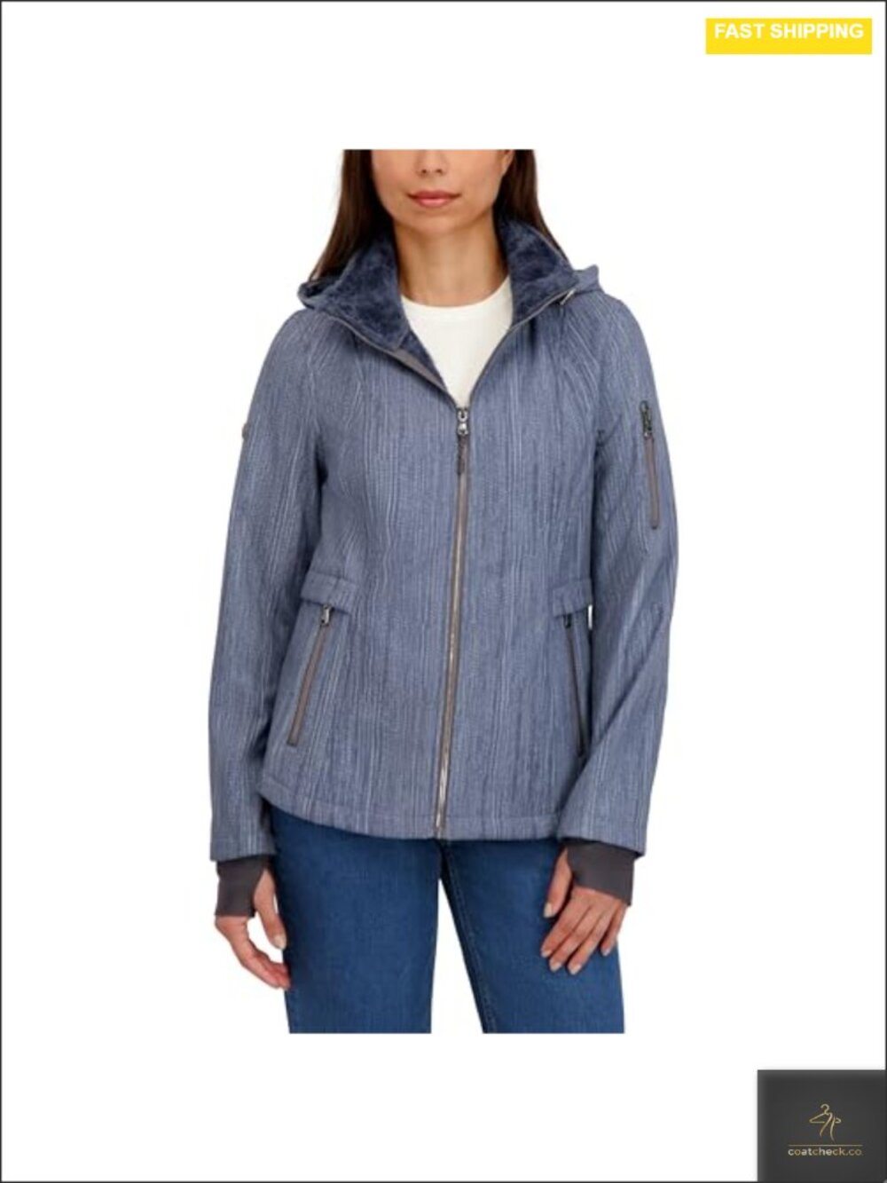 Women's Lightweight Softshell Jacket Water & Wind Resistant Mellowpile Lined